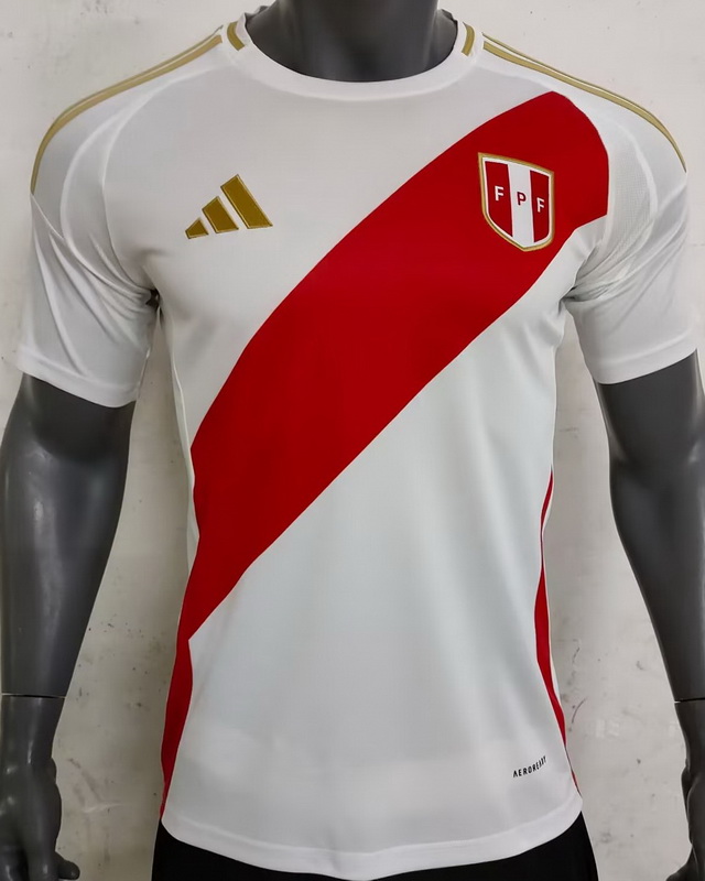 Peru 2024/25 Home White Soccer Jersey
