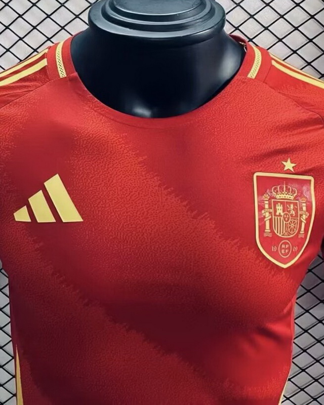 Spain 2024 Euro Cup Home Soccer Jersey (Player Version)
